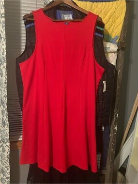 Old Navy Bright Red Sleeveless A-Line Dress